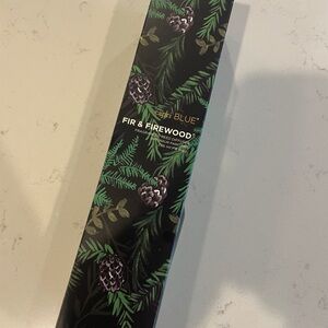 Anthropologie Fir & Firewood Candle Holder - Black and Green